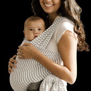 Solly Baby WRAP - Natural & Grey Stripe